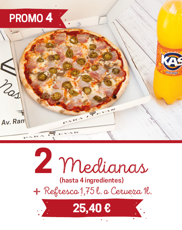 Promo 4 Pizza Express Vila-seca